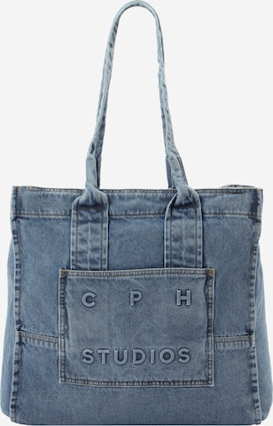 Cabas Copenhagen Studios en bleu : devant