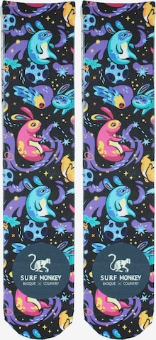 Surf Monkey Athletic Socks in Black: front