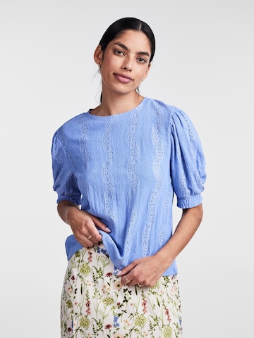 PIECES Blouse 'Layla' in Blauw: voorkant
