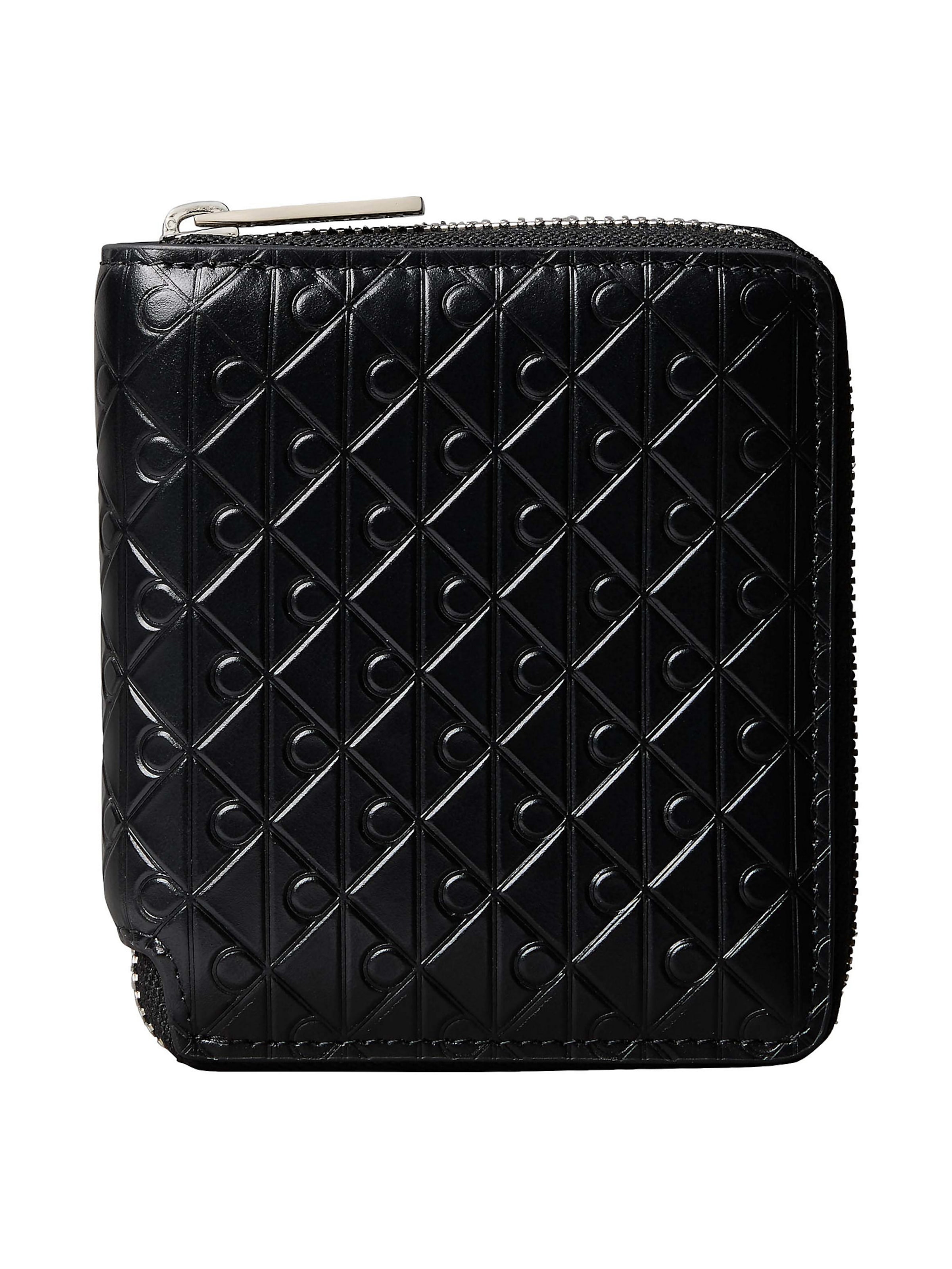 Calvin Klein Portemonnee in Zwart: voorkant