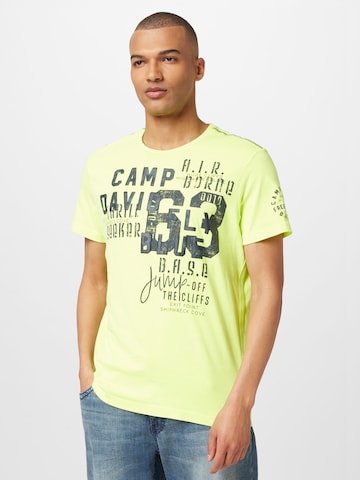 CAMP DAVID Shirt in Yellow: front