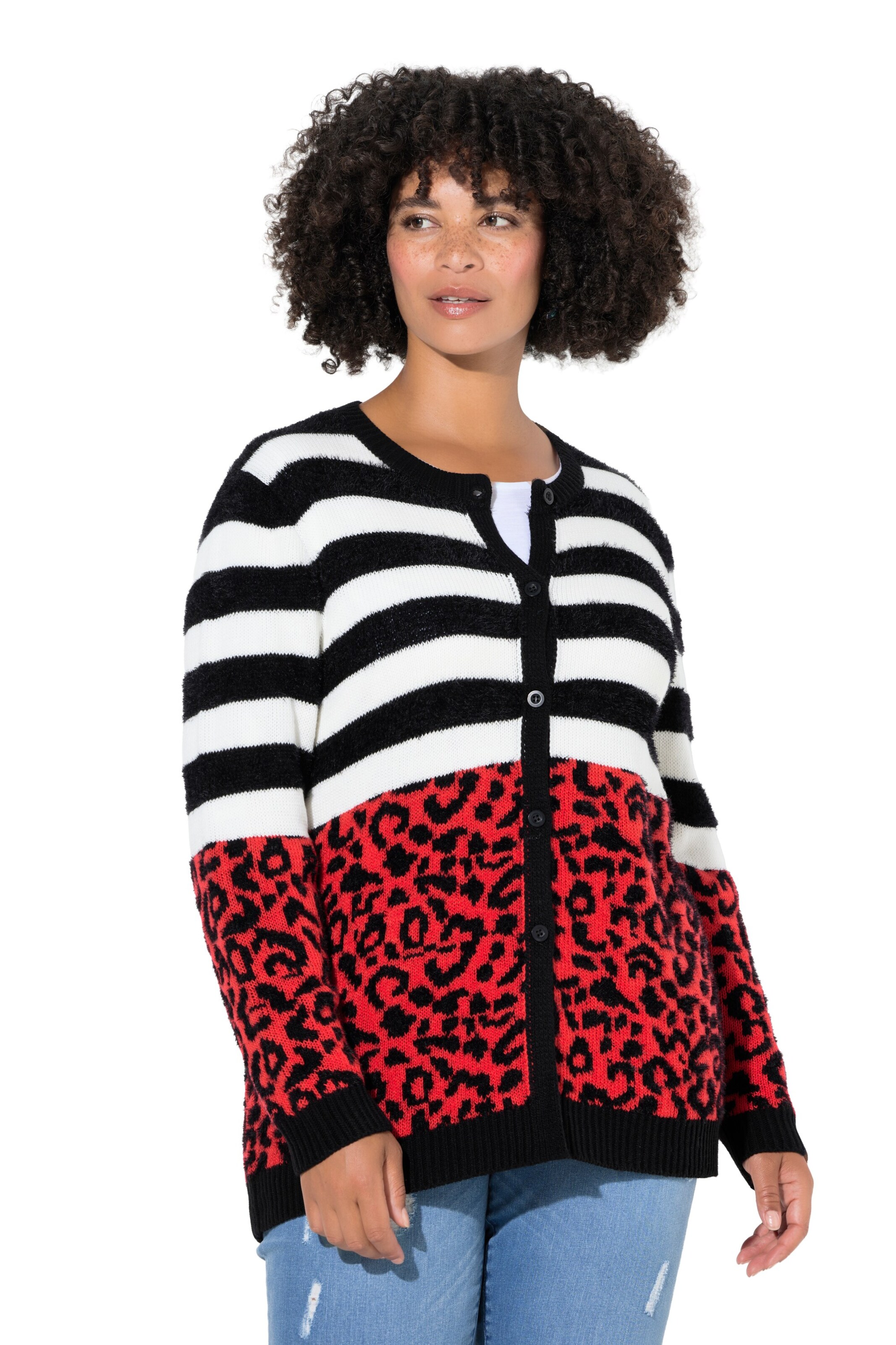 Angel of Style Knit Cardigan in Red: front