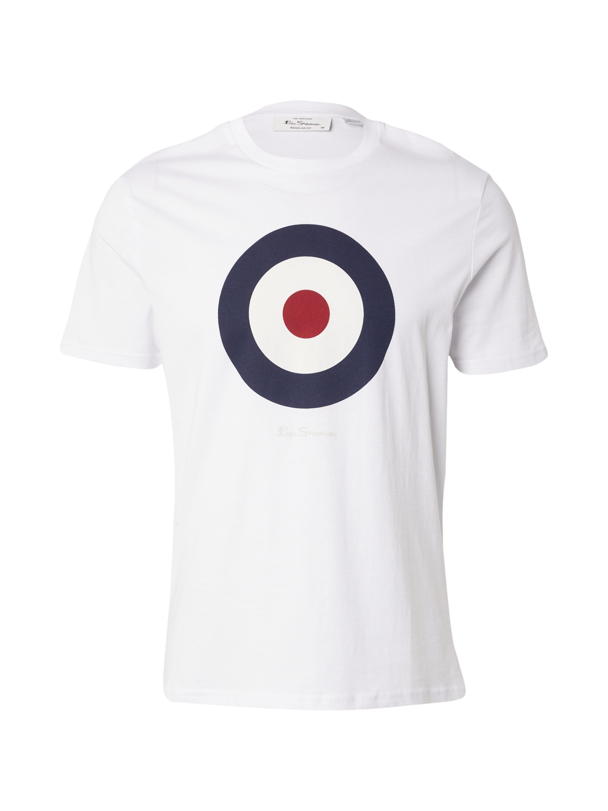 Ben Sherman Тениска &#x27;Signature Target&#x27; в бяло: отпред