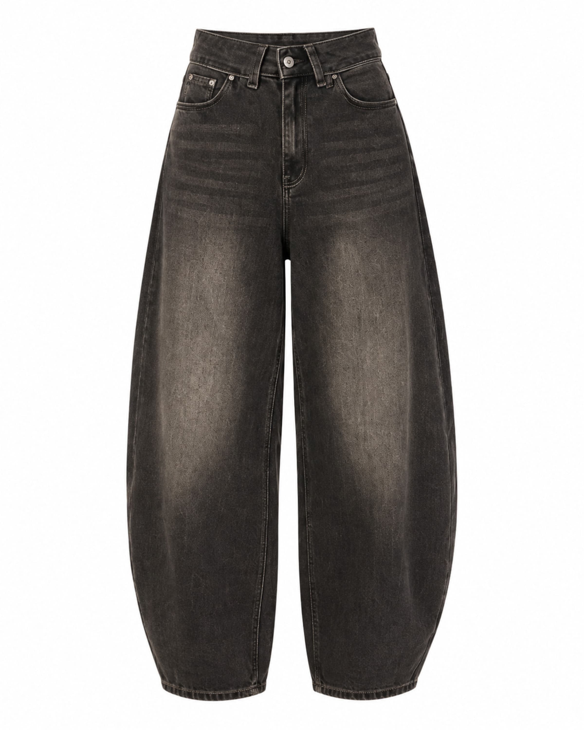 Wide Leg Jean Elara en marron : devant