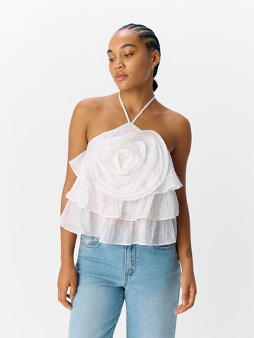 OBJECT Top 'OBJBritney' in Wit: voorkant