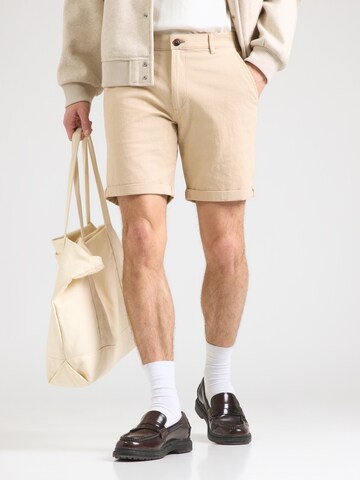 JACK & JONES Regularen Chino hlače 'JWHFURY' | bež barva: sprednja stran