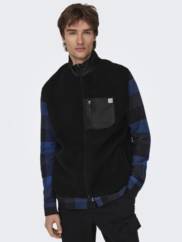 Only & Sons Bodywarmer 'JUST' in Zwart