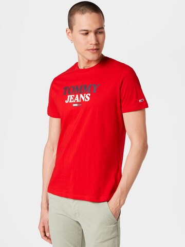 Tommy Jeans - Camisa em vermelho: frente