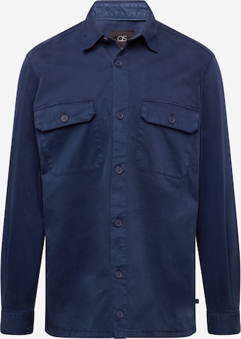 QS Regular fit Button Up Shirt in Blue: front