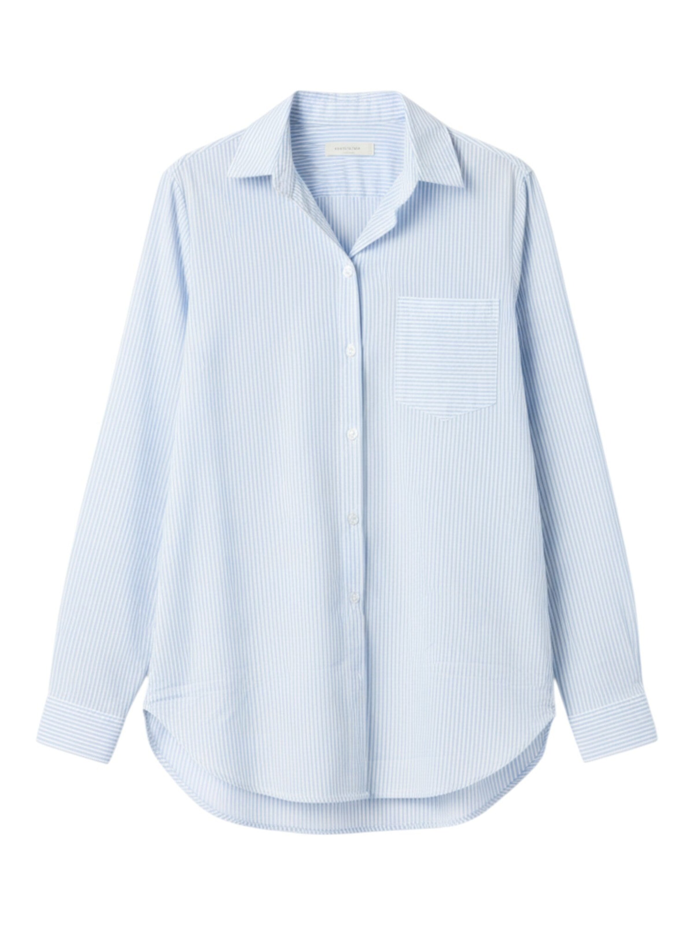 TEESHOPPEN Blouse 'Sophia' in Blue: front