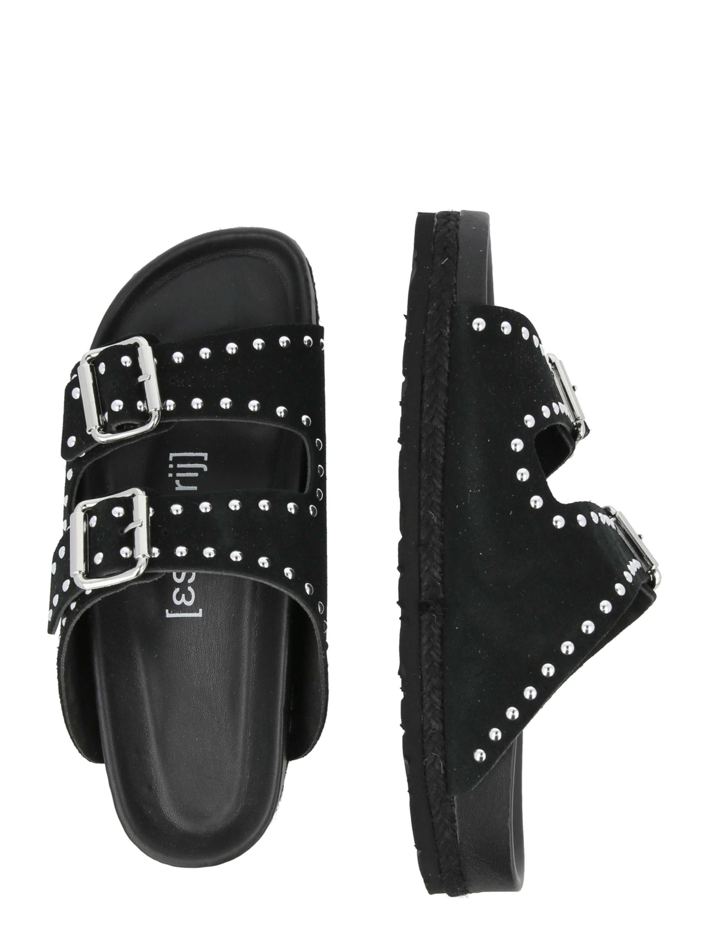 espadrij l´originale Plätu 'AMI RIVET', värv must