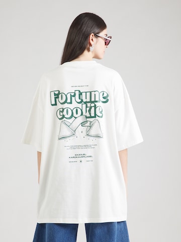 Karo Kauer - Camisa 'Fortune Cookie' em branco: frente
