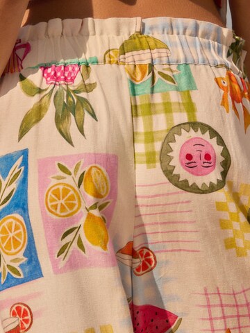 Next Wide Leg Hose in Blau