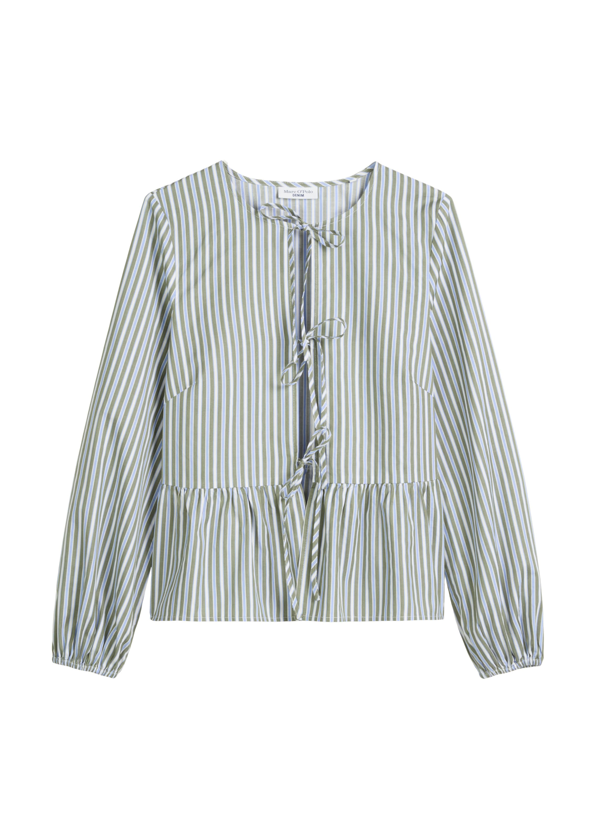 Marc O'Polo DENIM Bluse in Grün: Vorderseite