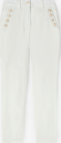 MOTIVI - Slimfit Pantalón en blanco: frente