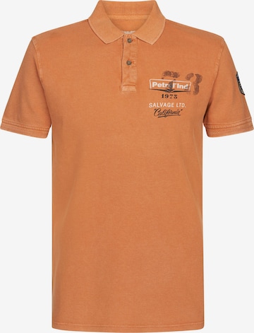 T-Shirt Petrol Industries en orange : devant
