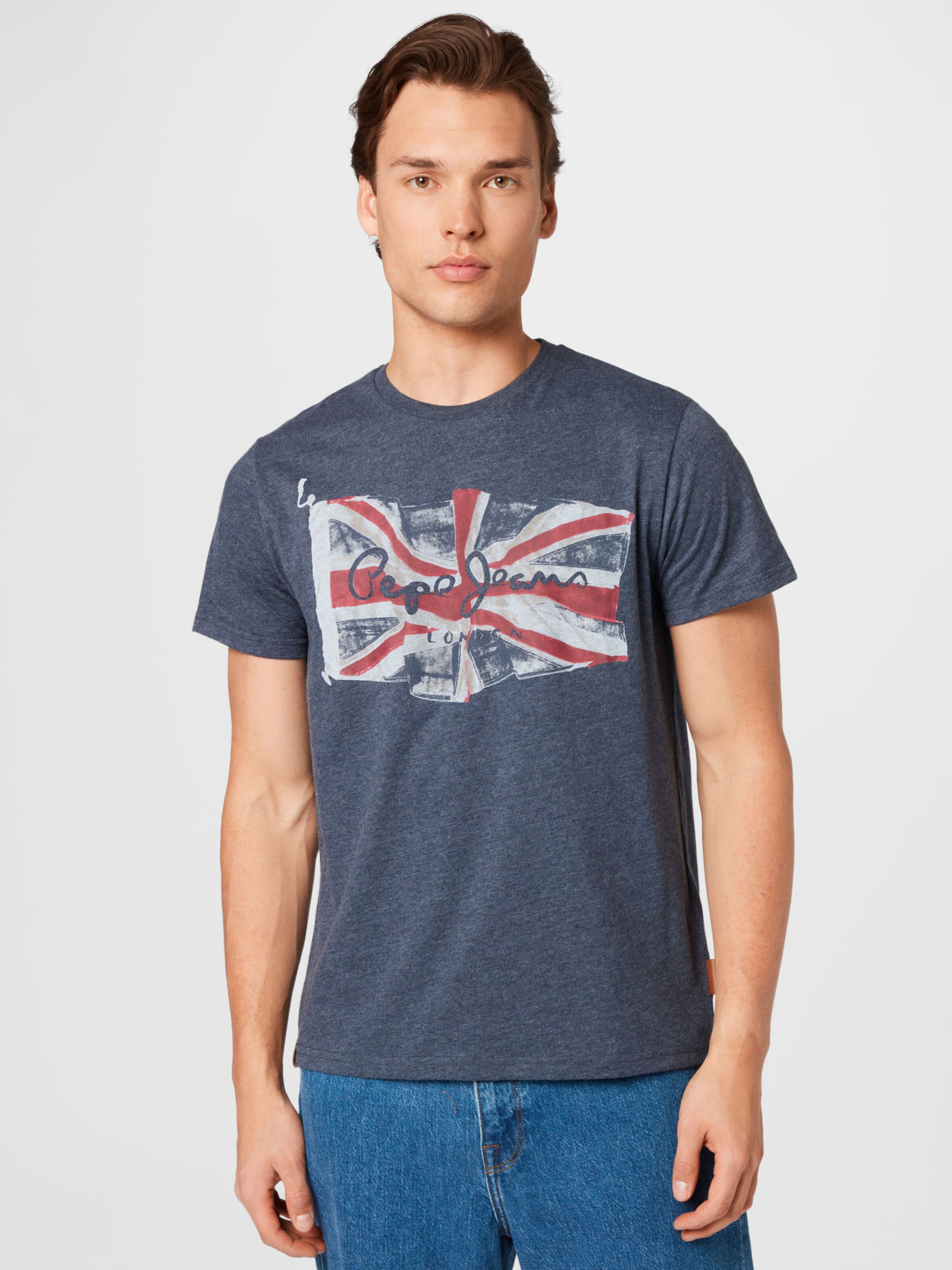 Männer Shirts Pepe Jeans T-Shirt 'DEANNI' in Blau - LO09352 Männer Shirts Pepe Jeans T-Shirt 'DEANNI' in Blau - LO09352