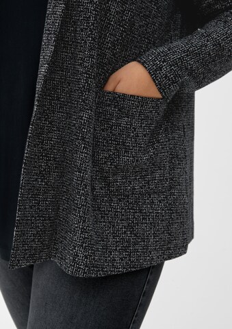 TRIANGLE Knit Cardigan in Black