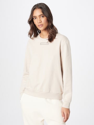 Hummel Sports sweatshirt in Beige: front