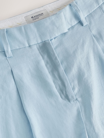 Wide Leg Pantalon à pince 'N. Premium' Next en bleu