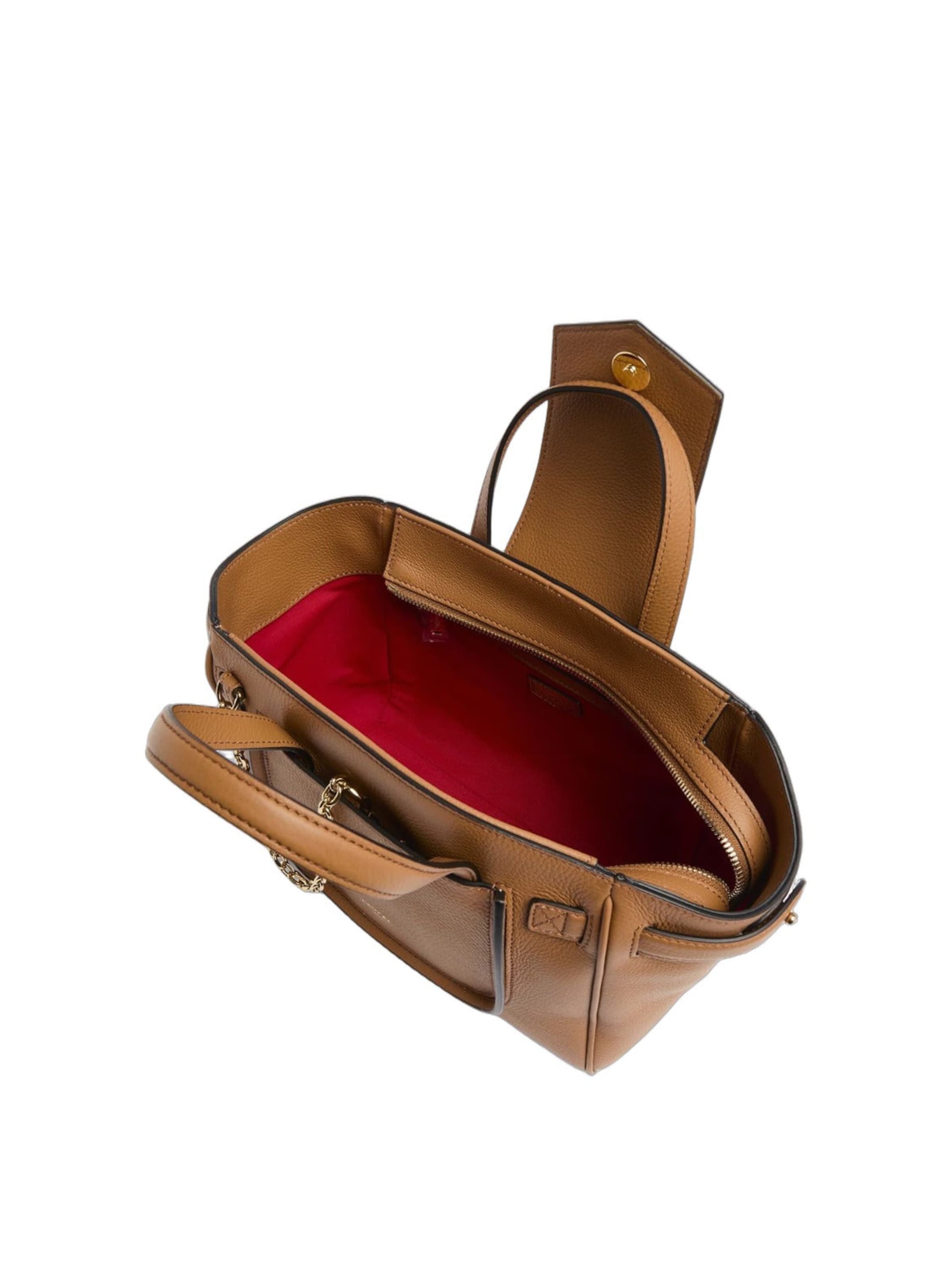 Lancel Дамска чанта 'Lancel Sac Carryall S THEA De Lancel Camel' в кафяво