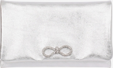 ABRO Clutch 'STRASS' in Silver: front