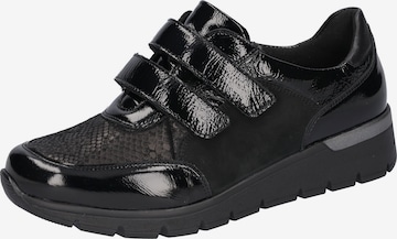 WALDLÄUFER Slipper 'K-Ramona' in Schwarz: Vorderseite