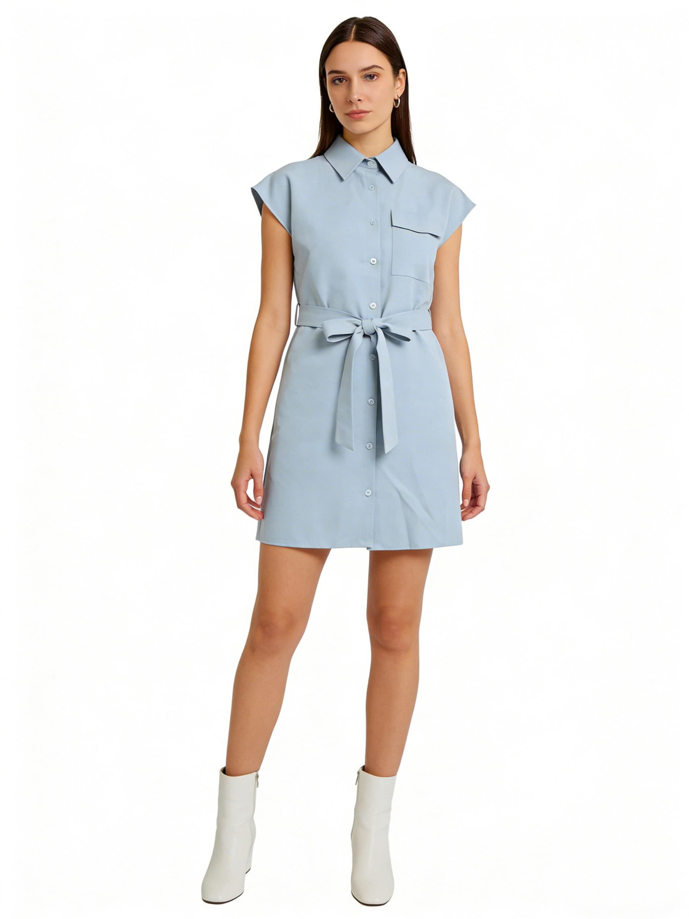 MEETWEE Blousejurk in Blauw