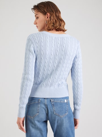 HOLLISTER Вязаная кофта в Синий