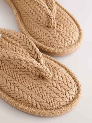 Next T-bar sandals in Brown