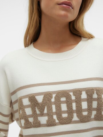 VERO MODA Trui 'Aria Paris' in Beige