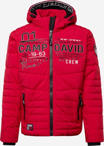 CAMP DAVID Winterjas in Rood: voorkant