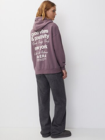 Pull&Bear Sweatshirt in Purple