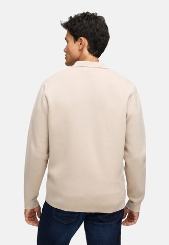 INDICODE JEANS Gebreid vest 'Bellino ' in Beige