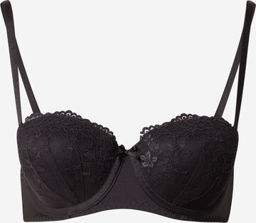 LingaDore Balconette Bra in Black: front