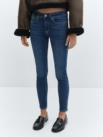 MANGO Skinny Jeans in Blauw: voorkant