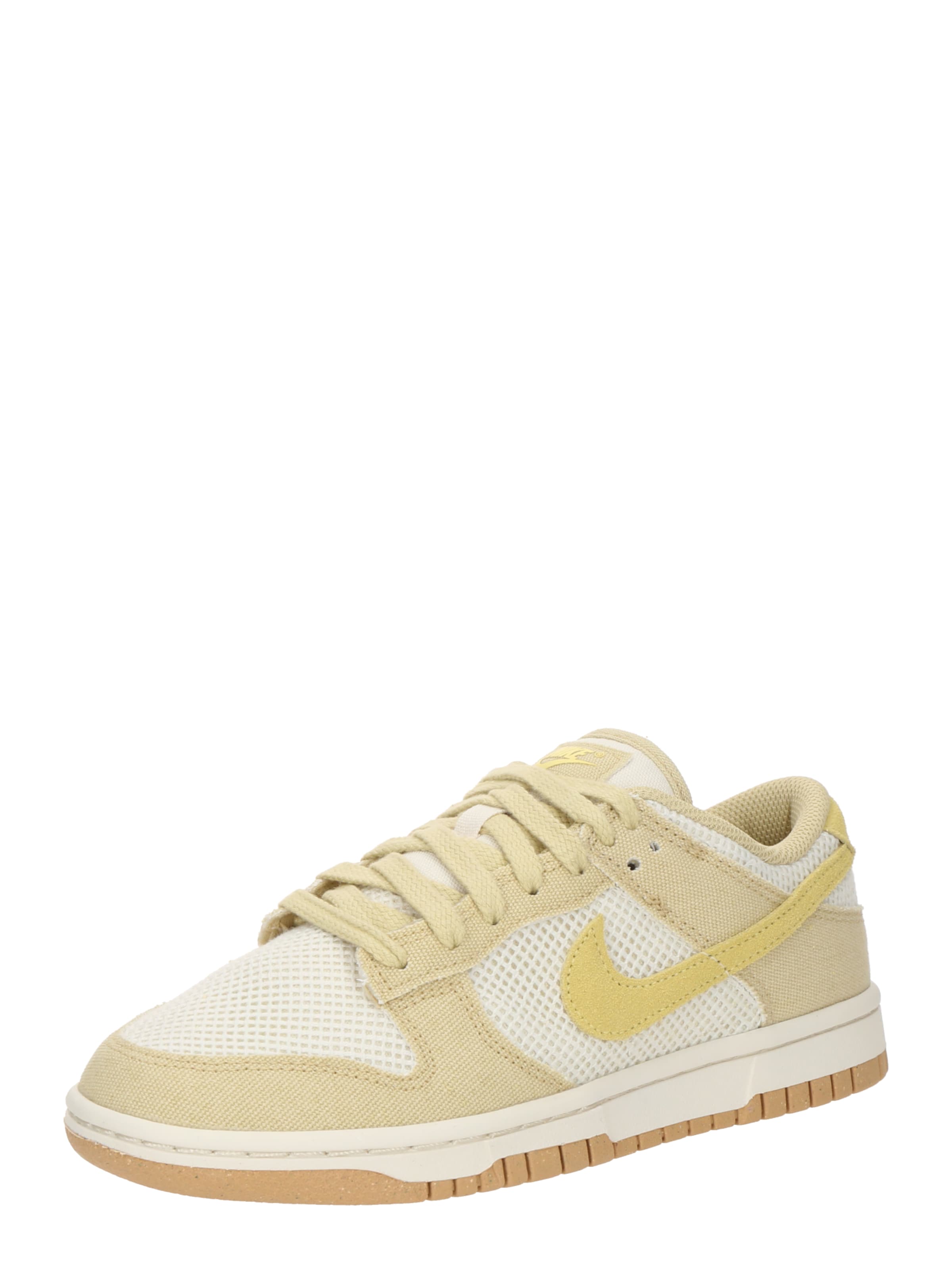 Nike Sportswear Låg sneaker 'DUNK' i pastellgul / guld / vit, Produktvy