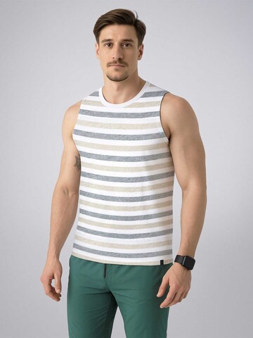 PANTONECLO Weste 'Pantoneclo Men’s Crew Neck Vest' in Weiß