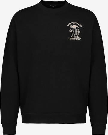 Sublevel Sweatshirt in Schwarz: Vorderseite