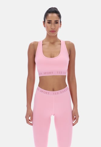 Ted Baker Bustier Sport bh 'Diana Essentials' in Roze: voorkant