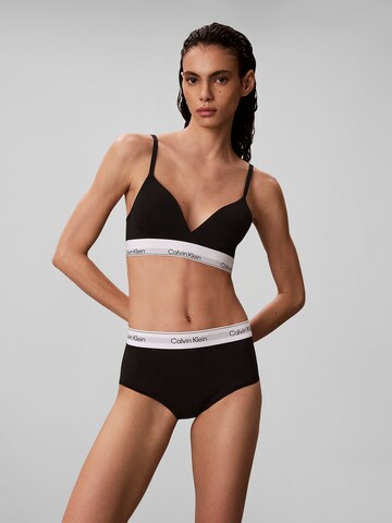 Slip Calvin Klein en noir : devant