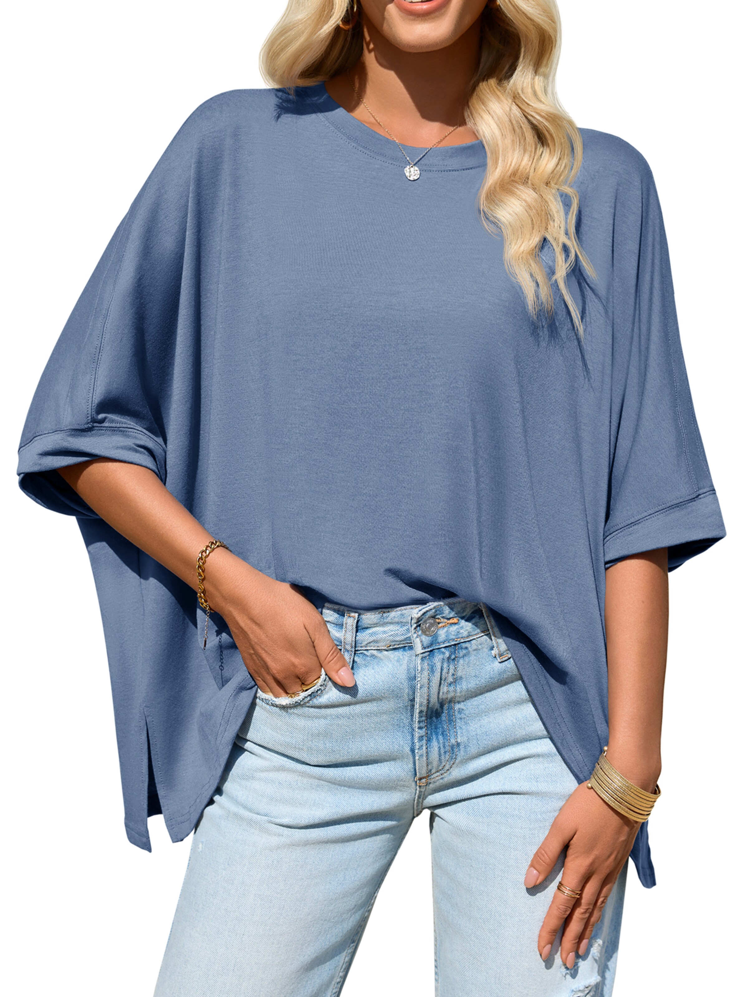 T-shirt oversize Imily Bela en bleu