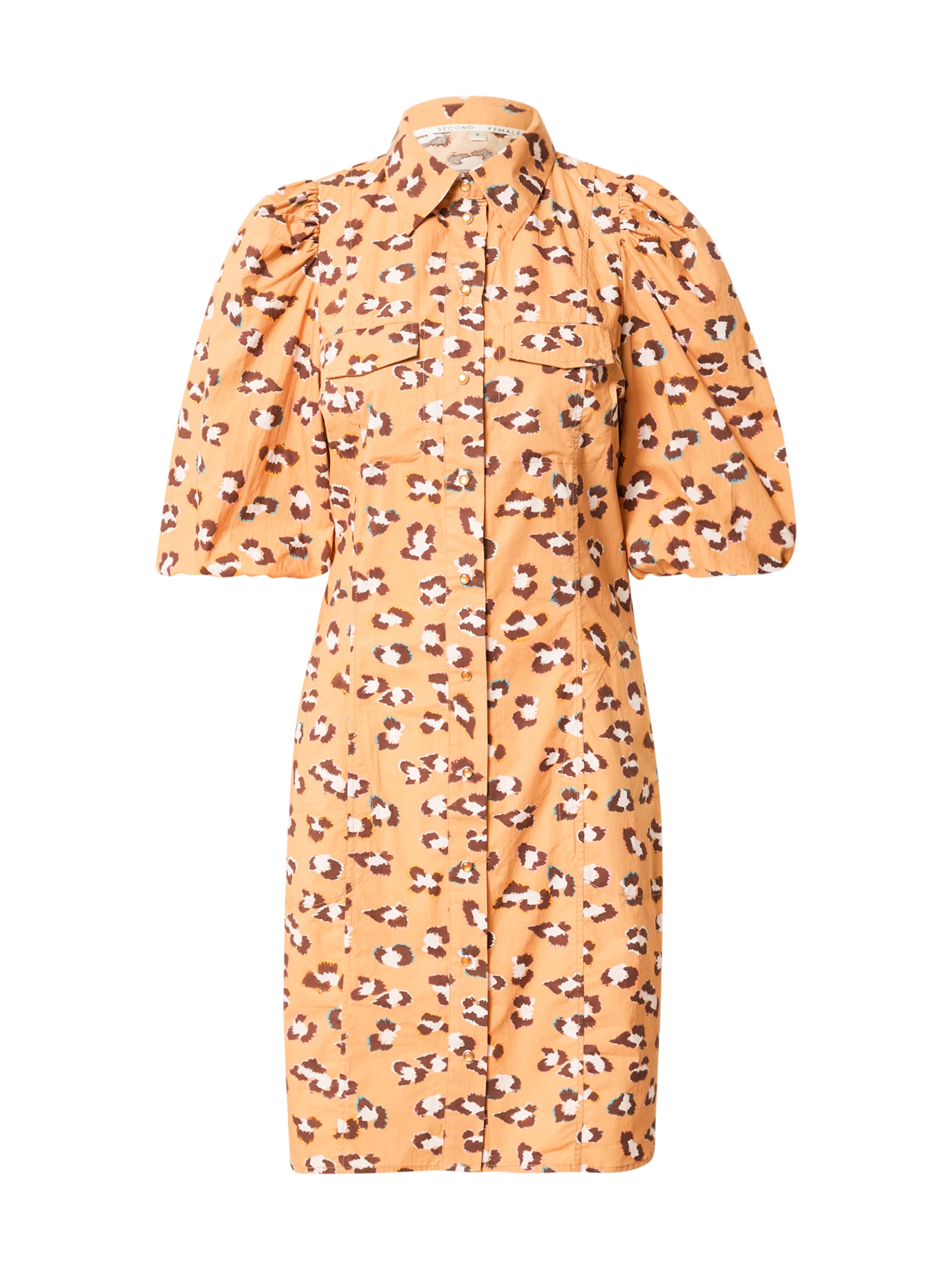 SECOND FEMALE Blusekjole 'Kalma' i brun: forside