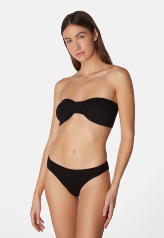 SORBET ISLAND Bandeau Bikini 'Lory' in Black: front