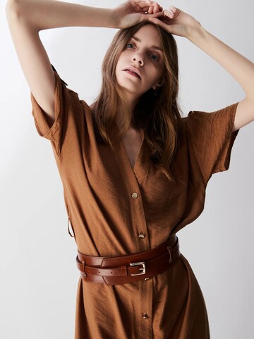 Cintura di Victoria Hyde in marrone: frontale
