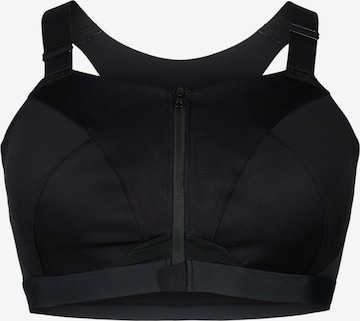 Bustier Soutien-gorge de sport 'ASINVA' Active by Zizzi en noir : devant