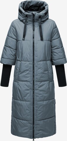 NAVAHOO Winter Coat 'Ciao Miau XIV' in Blue: front