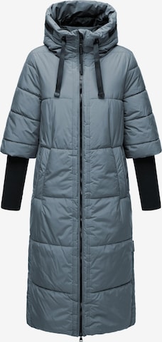 NAVAHOO Χειμερινό παλτό 'Ciao Miau XIV' σε μπλε: μπροστά