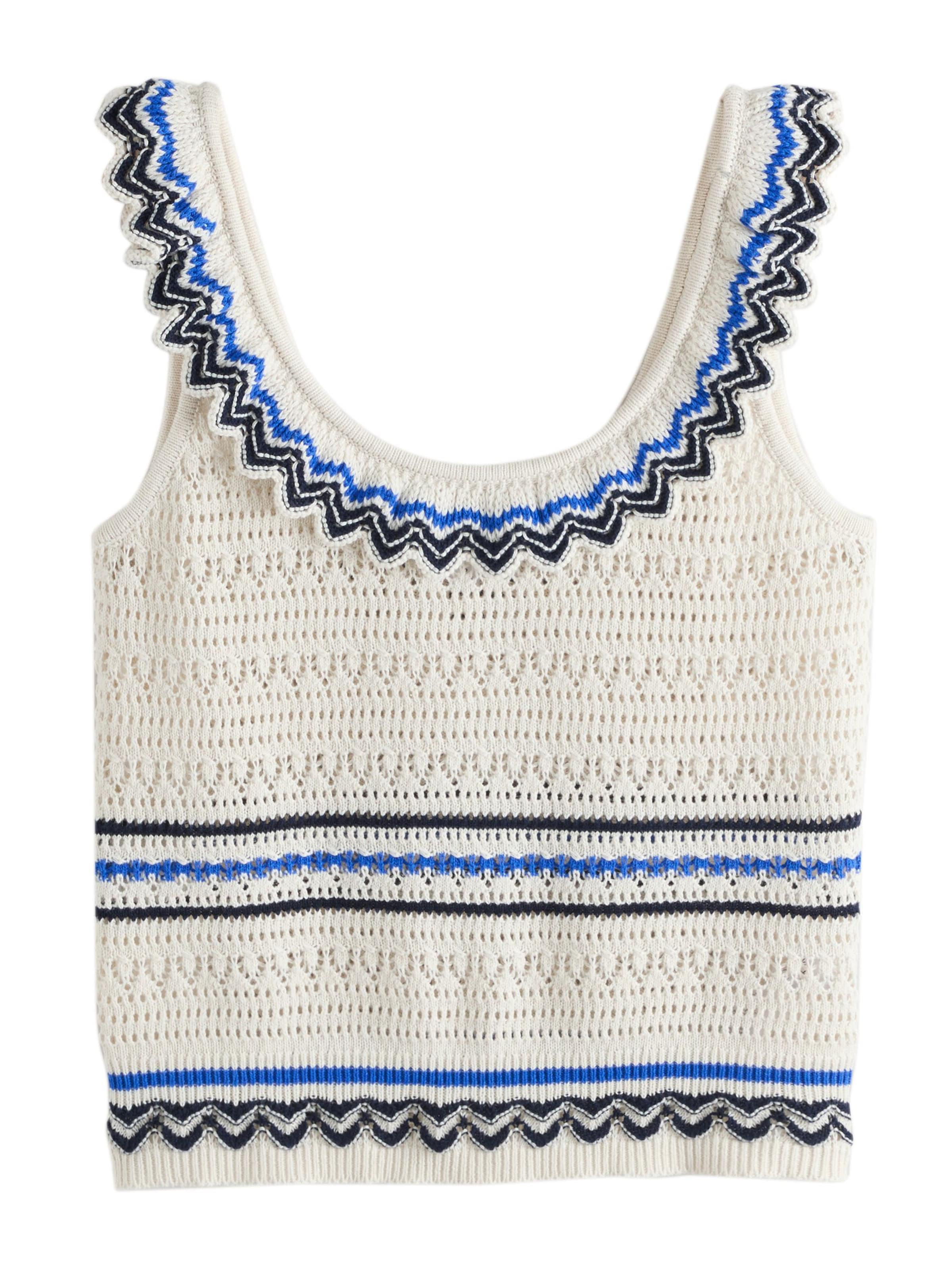 Next Vyšívaný top - Biela: predná strana