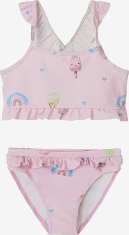 NAME IT - Bustier Bikini 'NMFZELVA' en rosa: frente